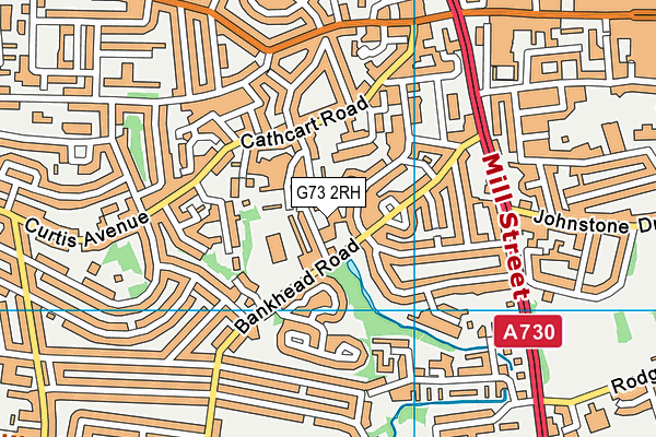 G73 2RH map - OS VectorMap District (Ordnance Survey)