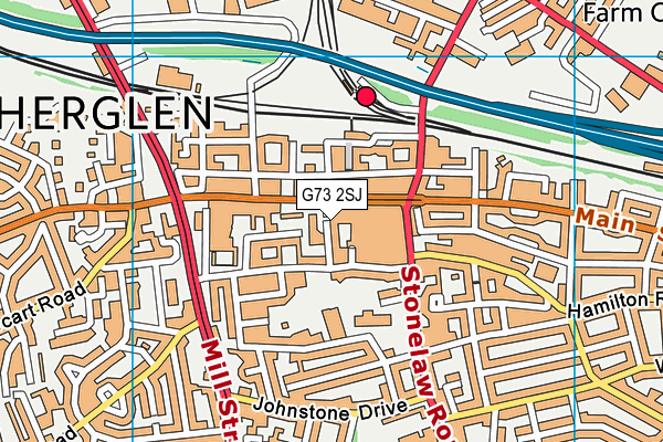 G73 2SJ map - OS VectorMap District (Ordnance Survey)