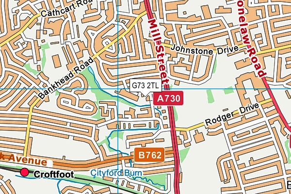 G73 2TL map - OS VectorMap District (Ordnance Survey)
