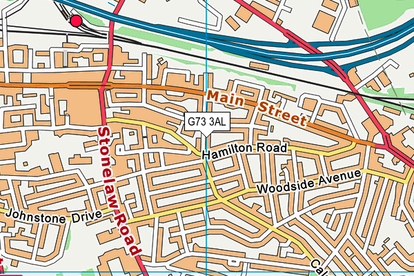 G73 3AL map - OS VectorMap District (Ordnance Survey)