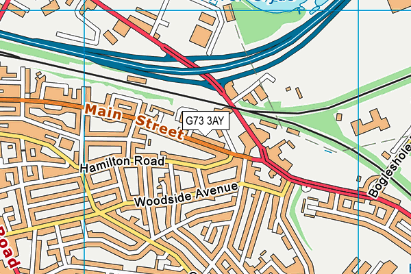 G73 3AY map - OS VectorMap District (Ordnance Survey)