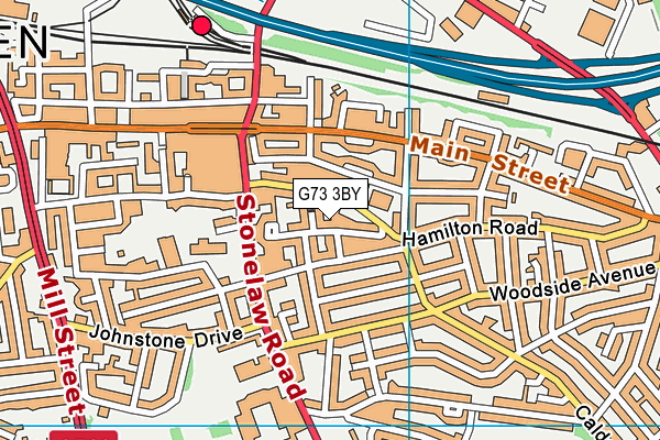 G73 3BY map - OS VectorMap District (Ordnance Survey)