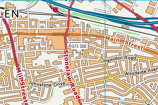 G73 3DE map - OS VectorMap District (Ordnance Survey)