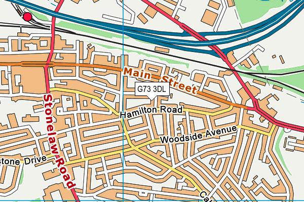 G73 3DL map - OS VectorMap District (Ordnance Survey)