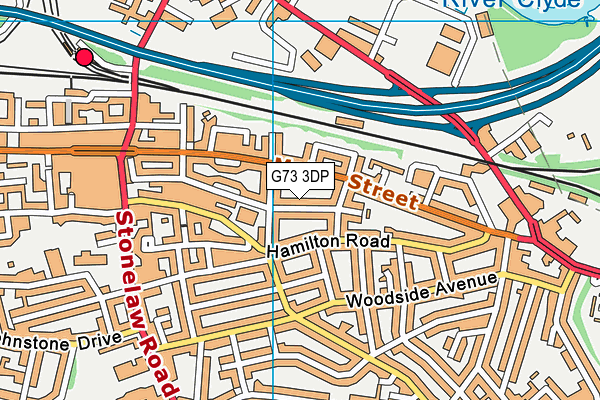 G73 3DP map - OS VectorMap District (Ordnance Survey)