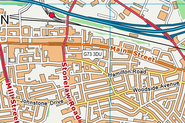 G73 3DU map - OS VectorMap District (Ordnance Survey)