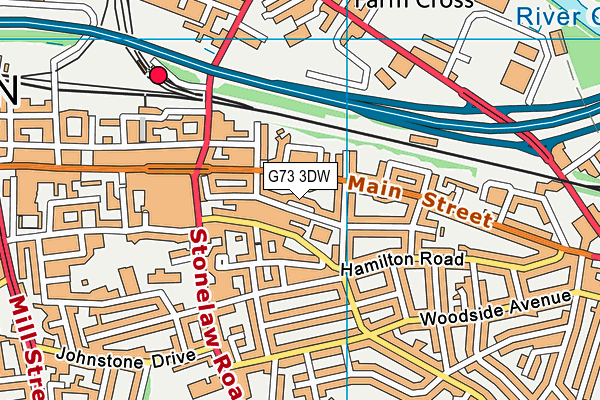 G73 3DW map - OS VectorMap District (Ordnance Survey)