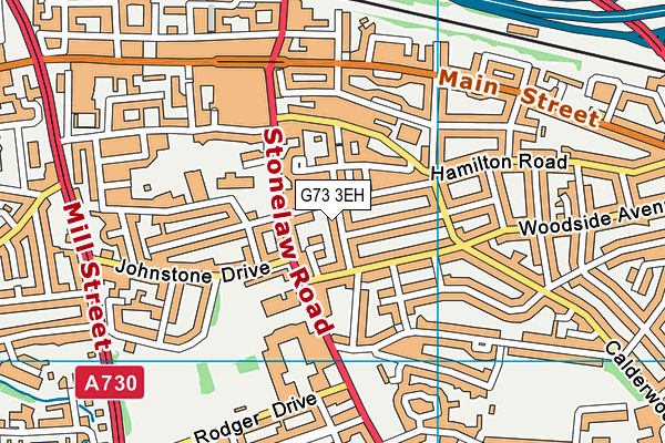 G73 3EH map - OS VectorMap District (Ordnance Survey)