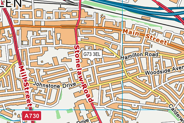 G73 3EL map - OS VectorMap District (Ordnance Survey)