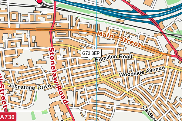 G73 3EP map - OS VectorMap District (Ordnance Survey)