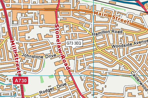 G73 3EQ map - OS VectorMap District (Ordnance Survey)