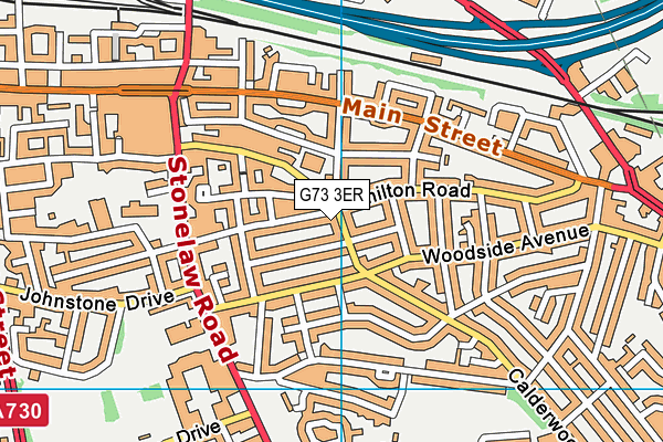 G73 3ER map - OS VectorMap District (Ordnance Survey)