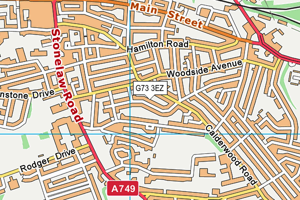G73 3EZ map - OS VectorMap District (Ordnance Survey)