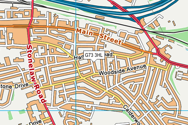 G73 3HL map - OS VectorMap District (Ordnance Survey)