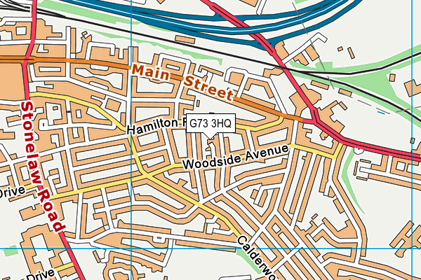 G73 3HQ map - OS VectorMap District (Ordnance Survey)