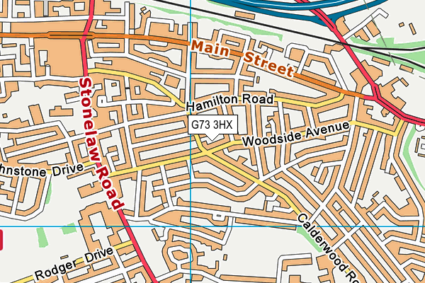 G73 3HX map - OS VectorMap District (Ordnance Survey)