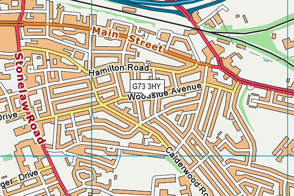 G73 3HY map - OS VectorMap District (Ordnance Survey)