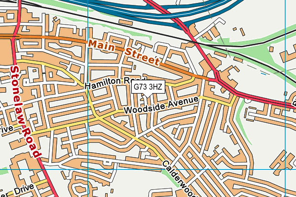 G73 3HZ map - OS VectorMap District (Ordnance Survey)