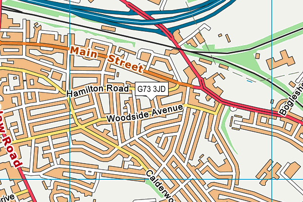 G73 3JD map - OS VectorMap District (Ordnance Survey)