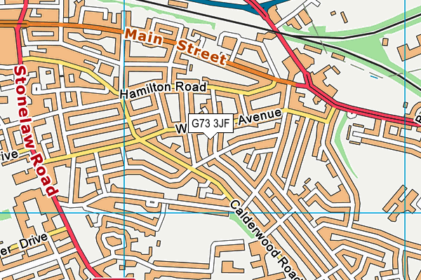 G73 3JF map - OS VectorMap District (Ordnance Survey)