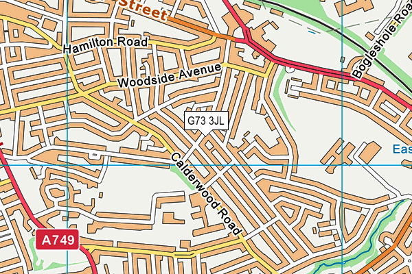 G73 3JL map - OS VectorMap District (Ordnance Survey)