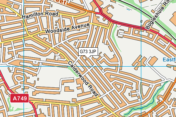 G73 3JP map - OS VectorMap District (Ordnance Survey)