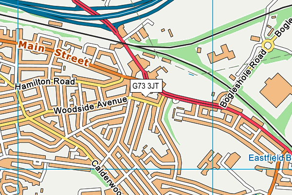 G73 3JT map - OS VectorMap District (Ordnance Survey)