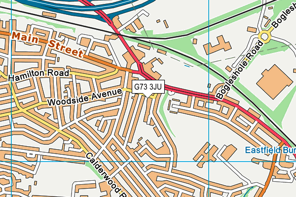 G73 3JU map - OS VectorMap District (Ordnance Survey)