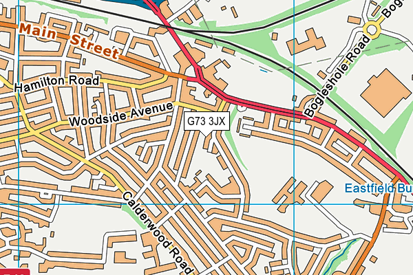 G73 3JX map - OS VectorMap District (Ordnance Survey)