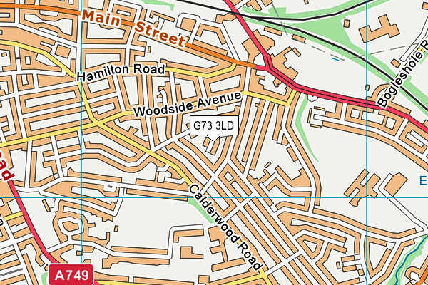 G73 3LD map - OS VectorMap District (Ordnance Survey)
