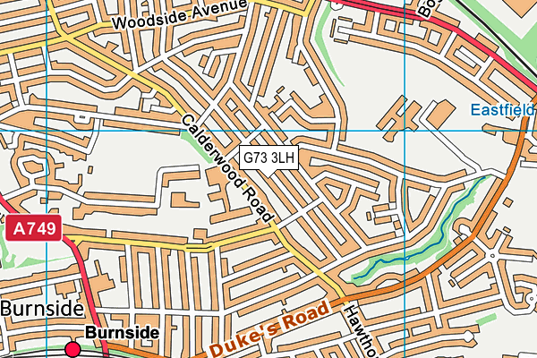 G73 3LH map - OS VectorMap District (Ordnance Survey)