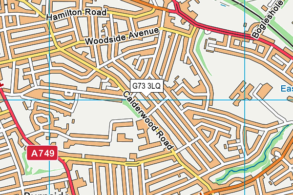 G73 3LQ map - OS VectorMap District (Ordnance Survey)