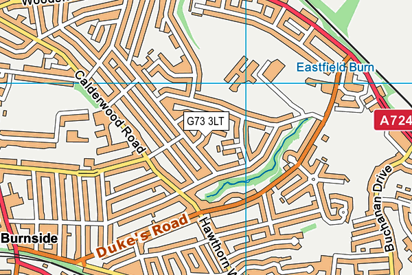 G73 3LT map - OS VectorMap District (Ordnance Survey)