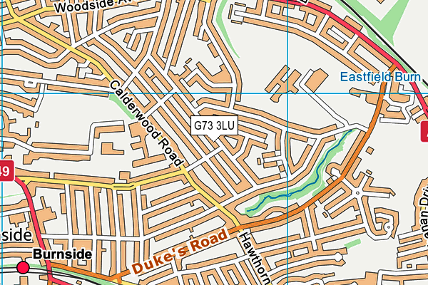 G73 3LU map - OS VectorMap District (Ordnance Survey)