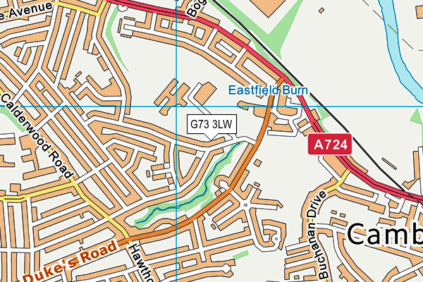 G73 3LW map - OS VectorMap District (Ordnance Survey)