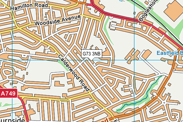 G73 3NB map - OS VectorMap District (Ordnance Survey)