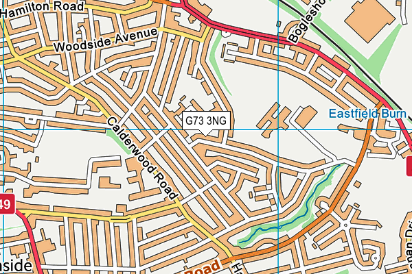 G73 3NG map - OS VectorMap District (Ordnance Survey)