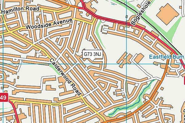 G73 3NJ map - OS VectorMap District (Ordnance Survey)