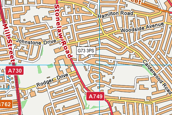 G73 3PS map - OS VectorMap District (Ordnance Survey)