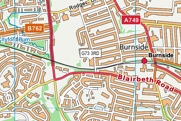 G73 3RD map - OS VectorMap District (Ordnance Survey)