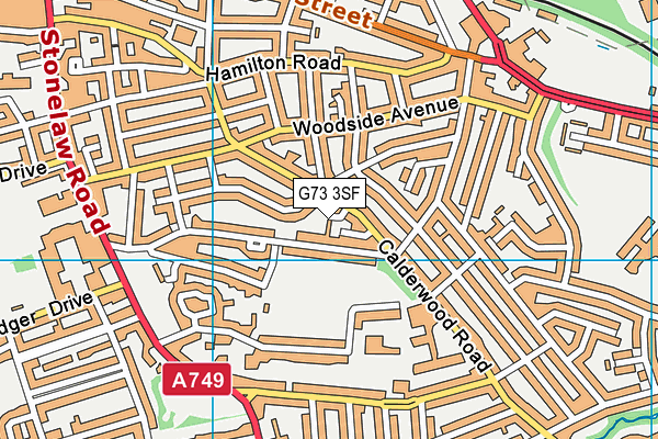G73 3SF map - OS VectorMap District (Ordnance Survey)