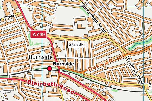 G73 3SR map - OS VectorMap District (Ordnance Survey)