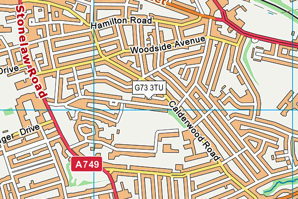 G73 3TU map - OS VectorMap District (Ordnance Survey)