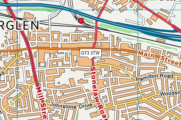 G73 3TW map - OS VectorMap District (Ordnance Survey)