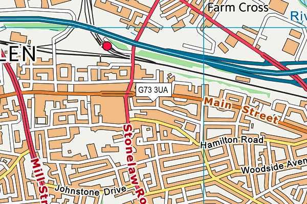 G73 3UA map - OS VectorMap District (Ordnance Survey)