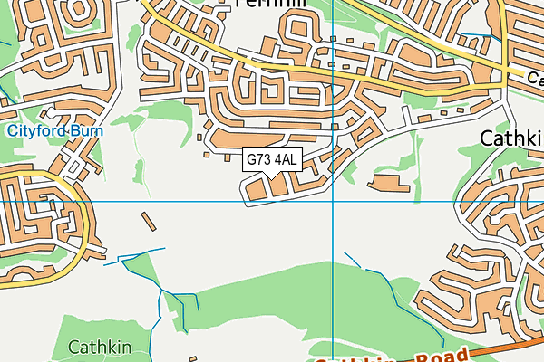 G73 4AL map - OS VectorMap District (Ordnance Survey)