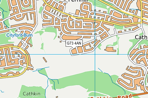 G73 4AN map - OS VectorMap District (Ordnance Survey)