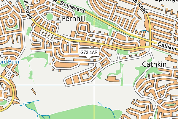 G73 4AR map - OS VectorMap District (Ordnance Survey)