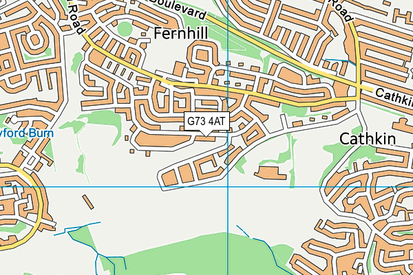 G73 4AT map - OS VectorMap District (Ordnance Survey)