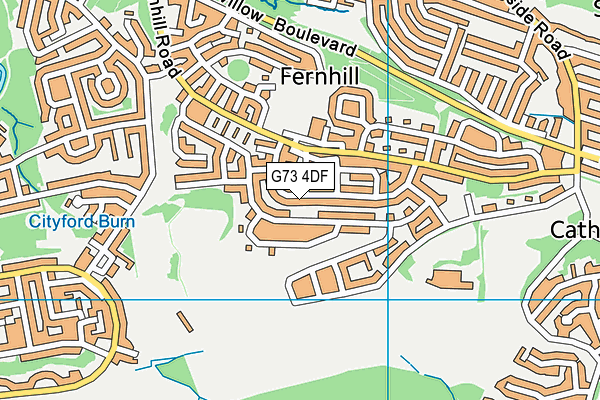 G73 4DF map - OS VectorMap District (Ordnance Survey)